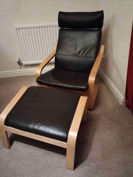 Photo of free Ikea chair and foot rest (Arnold NG5 9QP) #1