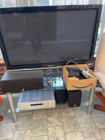 Photo of free Tv , glass Unit , Speakers job lot (BN1) #1