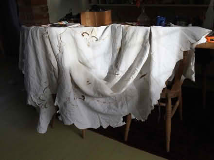 Photo of free Linen tablecloth (Farley Heath GU5 9EW) #1