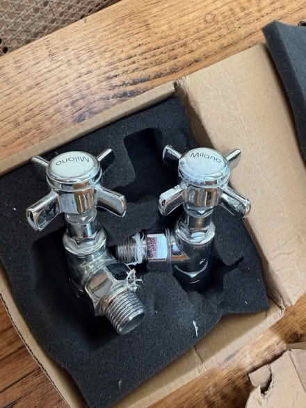 Photo of free Milano silver radiator valves (Wood Green N22) #3