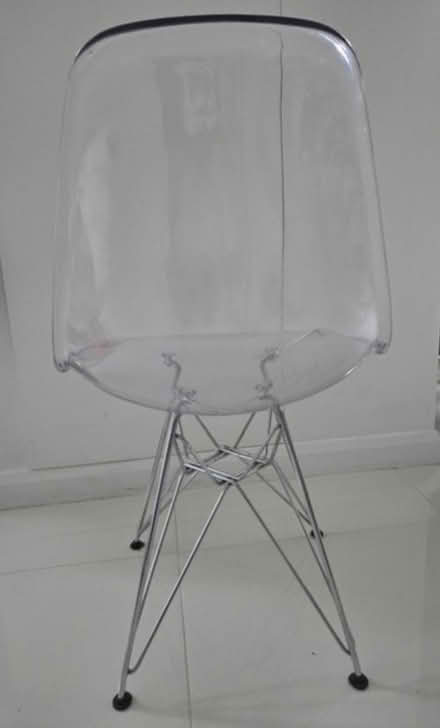 Photo of free Clear Acrylic Chair with Metal Base (Shadwell E1) #3