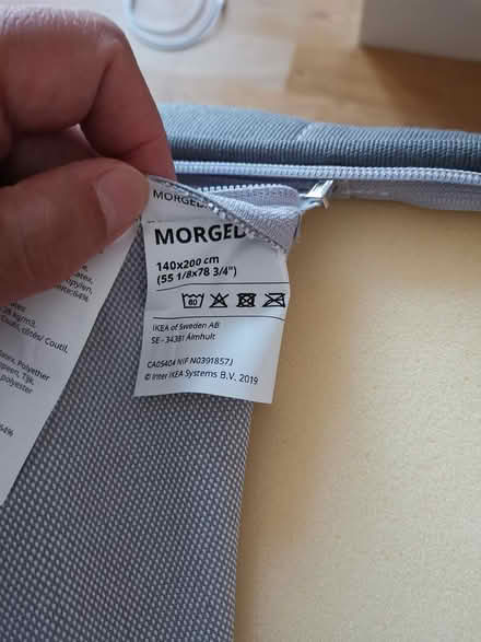 Photo of free Bedframe& Almost-new Latex mattress (8240 Risskov) #2