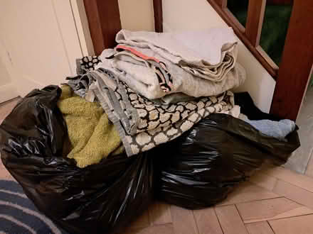 Photo of free 2 big binliners full of assorted towels (Woodingdean BN2) #1