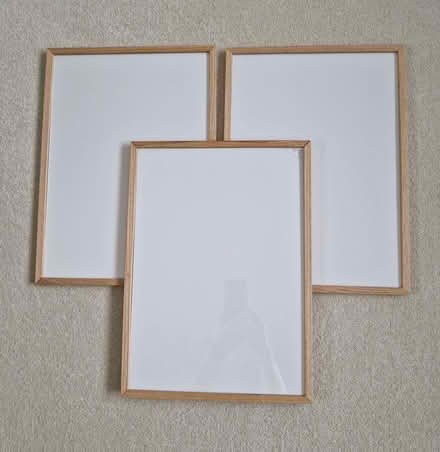 Photo of free 3x A3 oak picture frames (Eaton NR4) #1