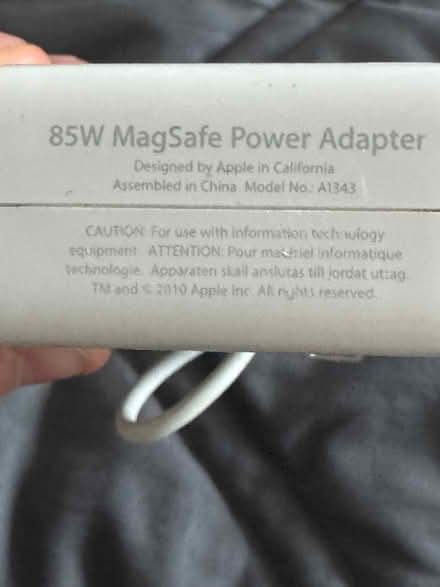 Photo of free MacBook MagSafe 1 A1343 power brick (George street) #2