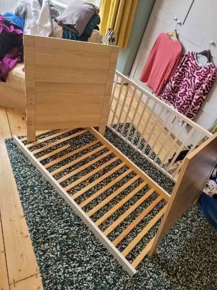 Photo of free Mamas and Papas cot / toddler bed with screws & bolts (Wadsley S6) #1