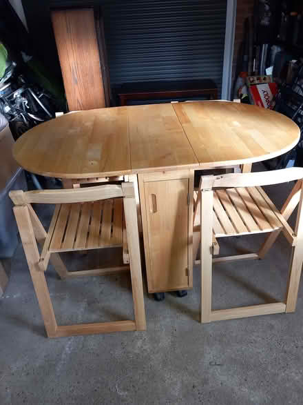 Photo of free Pine dining table and 4 chairs (Sawley NG10) #1