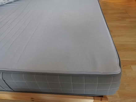 Photo of free Bedframe& Almost-new Latex mattress (8240 Risskov) #3