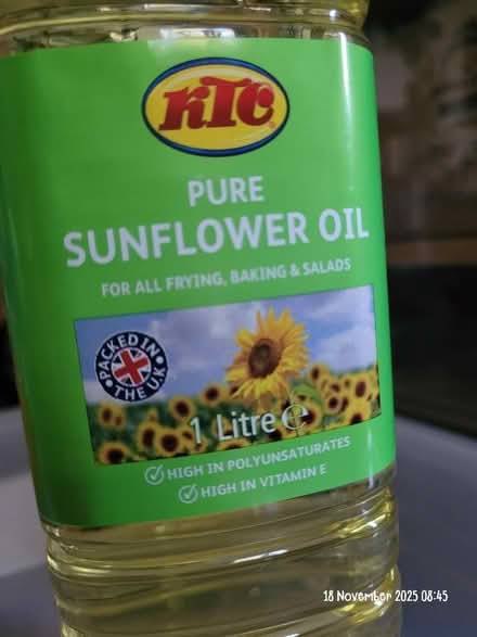 Photo of free Sunflower oil (Moseley B13) #1