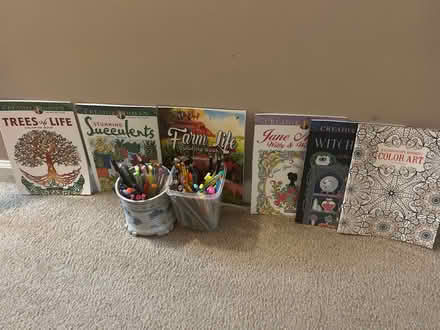Photo of free Coloring books, gel pens, pencils (Royal Oak, MI) #1