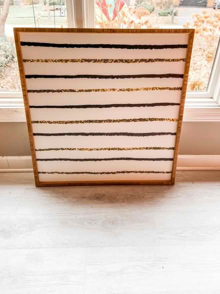 Photo of free Art w square wooden frame (83rd & Mendingwall) #1