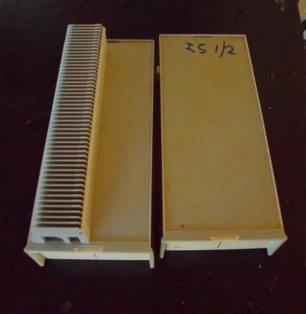 Photo of free SLIDE BOXES 35mm WITH RACKS (Oakwood LS8) #1