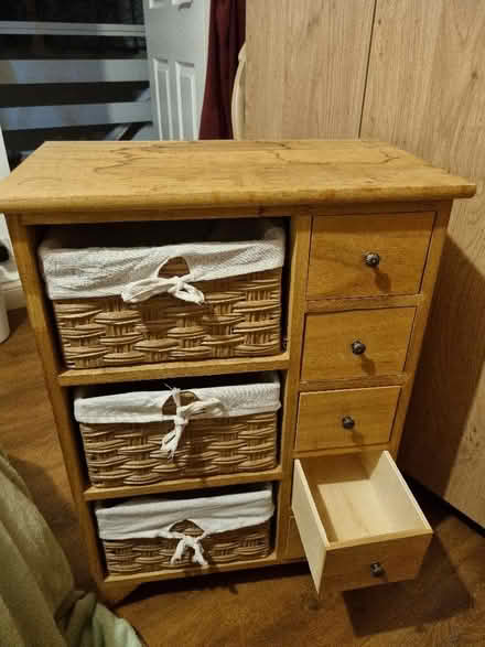 Photo of free Small unit with wicker drawers (Sunniside NE16) #4