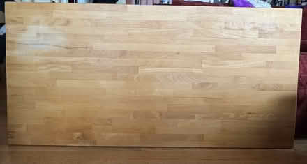 Photo of free Adjustable table, solid wood top (Oakland hills) #1