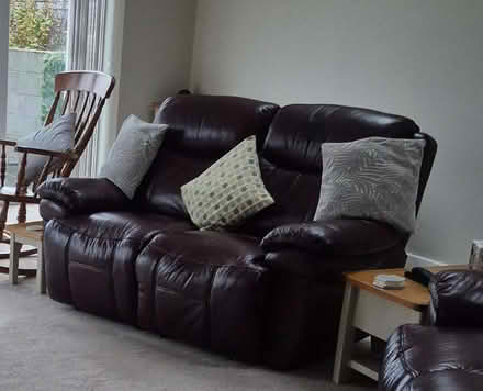 Photo of free Leather 2 seater and 3 seater sofa (Penrith CA11) #1