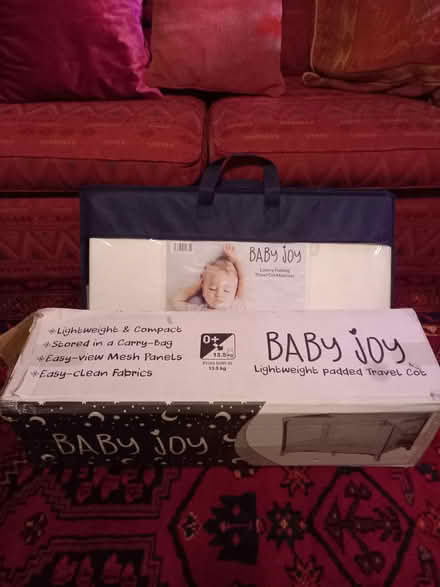 Photo of free Travel cot and mattress (grangetown) #1