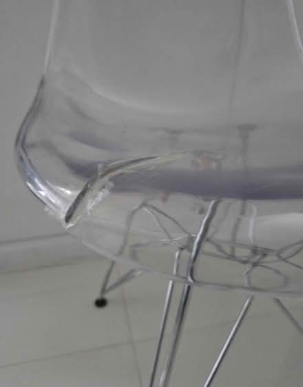 Photo of free Clear Acrylic Chair with Metal Base (Shadwell E1) #2