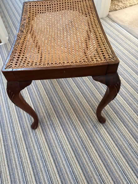 Photo of free Antique Cane Seat Stool (W13) #4