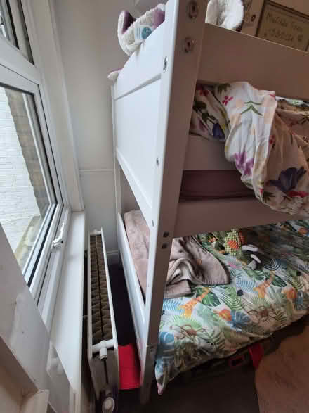 Photo of free Bunk bed, white, wooden (Strawberry Hill TW11) #2