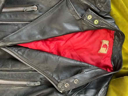 Photo of free Leather bike jacket - small size. (Moorlands LA1) #3