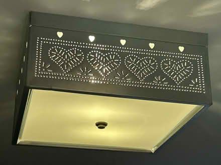 Photo of free Punched Tin Ceiling Light (Peterborough.) #1
