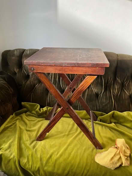 Photo of free Small wooden folding table (Moorlands LA1) #1