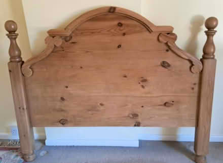 Photo of free Solid Pine Headboard - Double Bed (Colchester CO3 9) #1
