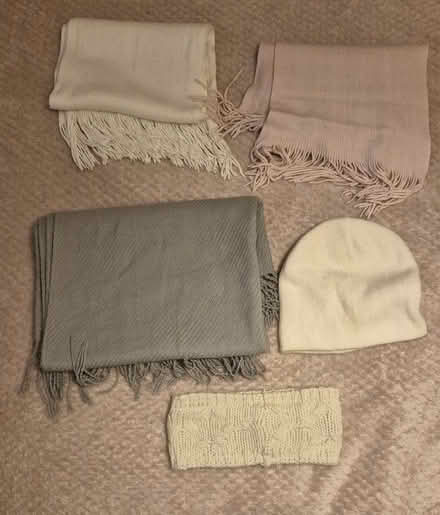 Photo of free Selection of scarves plus Headband and hat (Greaves LA1) #1