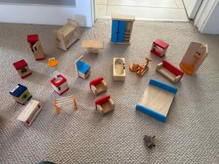 Photo of free Wooden dolls house furniture (Jordans HP9) #1