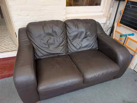 Photo of free 2 Seater Leather Sofa (CT9) #1