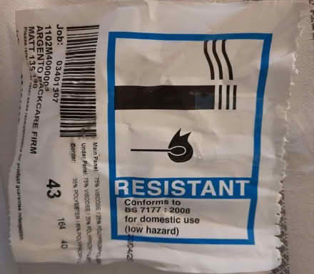 Photo of free Slumberland Argento Double Mattress with fire label (Stanley Gate L39) #3