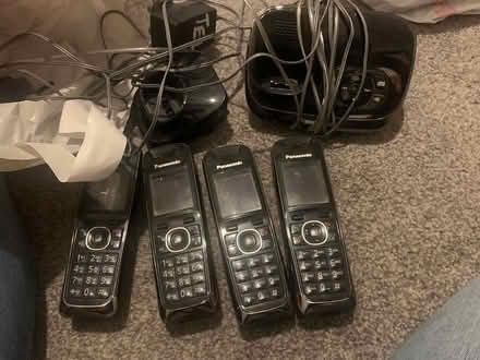 Photo of free Four Panasonic phones and holders (CW11) #1