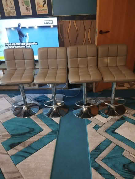 Photo of free 4 leather bar stools (Montrose DD10) #2