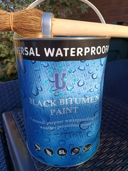 Photo of free Bitumen paint and brush (Portishead BS20) #1