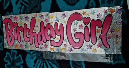 Photo of free Three Girl's Birthday Banners (CT18) #1
