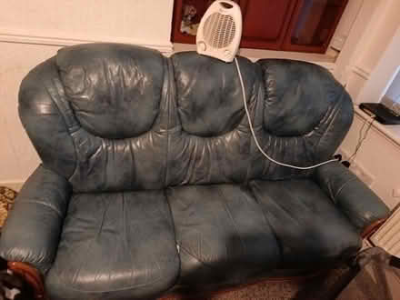 Photo of free 3 seater leather sofa (Deepdale PR1) #1