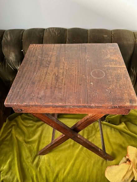 Photo of free Small wooden folding table (Moorlands LA1) #2