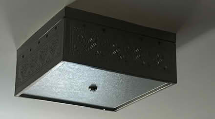 Photo of free Punched Tin Ceiling Light (Peterborough.) #4