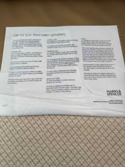 Photo of free Two seater sofa from M&S (Hayling island) #1