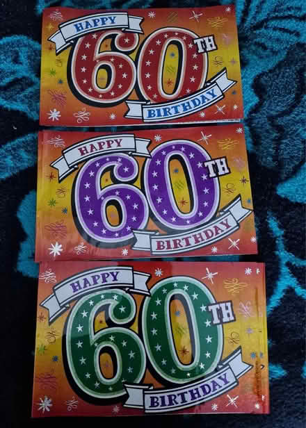 Photo of free Three 60th Birthday Banners (CT18) #1