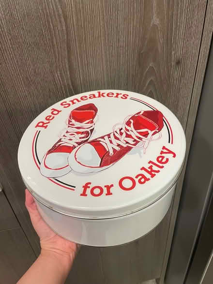 Photo of free Empty 9.75” diameter tin (Kirkland) #1