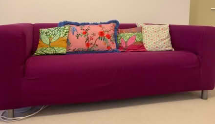 Photo of free Ikea ‘Klippan’ Sofa & cover (N22 very near Wood Green tube) #1