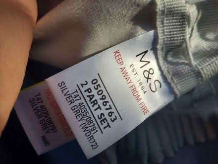 Photo of free M&S Gray Curtains w 68" × d 72" silky material & lined (Upton CH2) #2