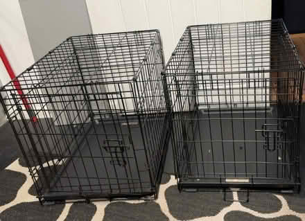 Photo of free Two black pet crate cages medium (Bolton BL3) #1