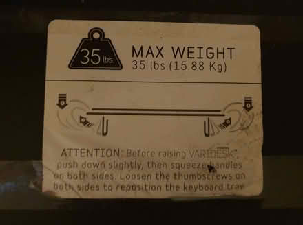 Photo of free Standing desk (Comely Bank EH4) #1