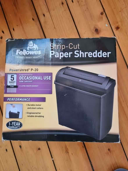 Photo of free Paper shredder (Alexandra Park M16) #1