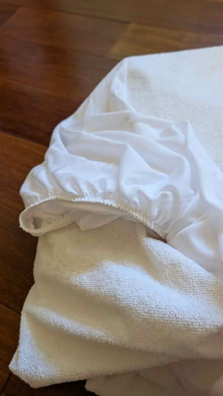 Photo of free Fullsize sheet set + protector (Cupertino/West San Jose) #2