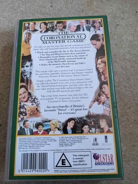 Photo of free Video - Trivial Pursuit Corrie game (Hastings TN34) #2