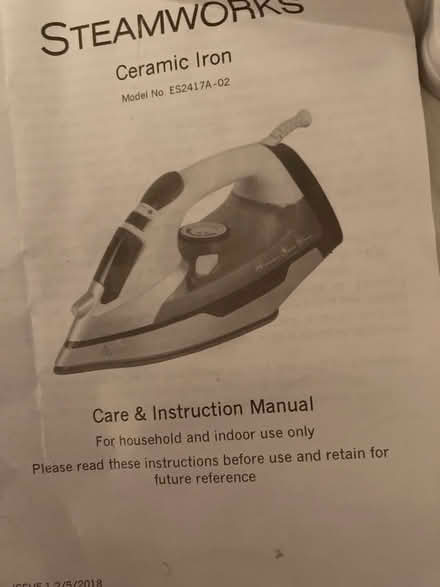Photo of free Steam iron (WR14 Link Top) #3