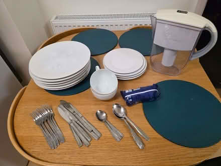Photo of free Plates, cutlery, water filter with cartridge, cups (Halton LA2) #1